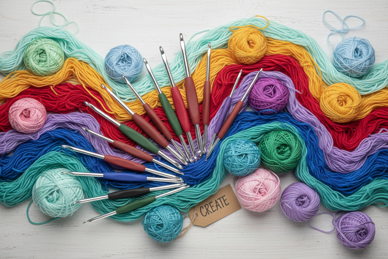 Crochet Hooks & Yarn