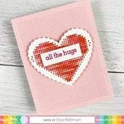 Waffle Flower Stitchable Pinking Shapes Bundle - Craft Dies to Perforate Paper with Gridded Holes for 10-ct Cross-stithing and Embroidery in 4 Popular Shapes; Pinked Edges for Finishing into Cards