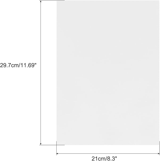 MECCANIXITY Colored Vellum Paper, 20 Sheet Silver Transparency 11.7 x 8.2 Printable Vellum Paper, Translucent Vellum Sheets for Printing Wedding Invitations, Ink Jet Laser Printer