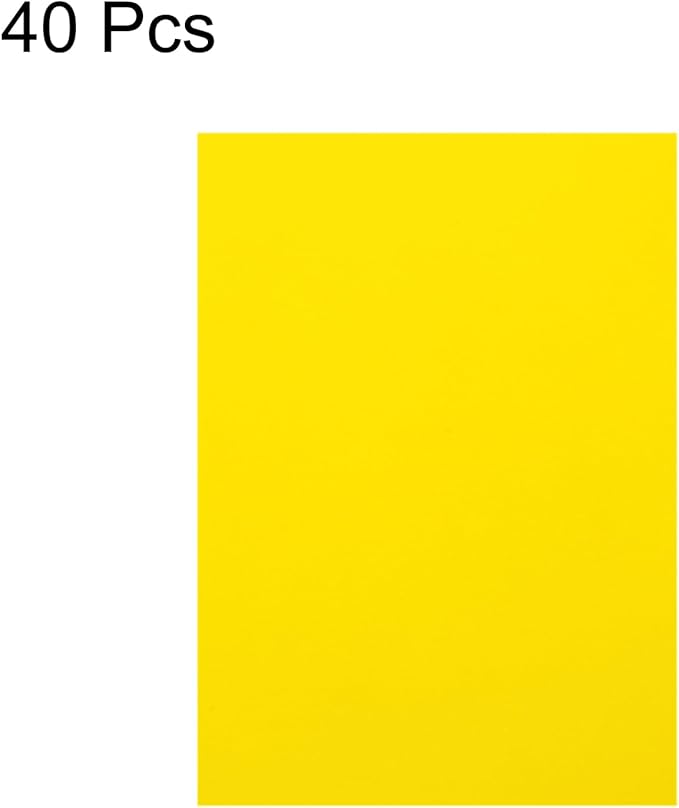 MECCANIXITY Colored Vellum Paper, 40 Sheet Yellow Transparency 11.7 x 8.2 Printable Vellum Paper, Translucent Vellum Sheets for Printing Wedding Invitations, Ink Jet Laser Printer