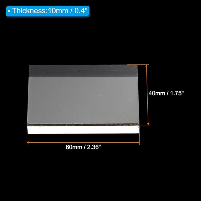 PATIKIL Acrylic Stamp Block, 1 Pack Clear Stamping Block with Grid Lines Decorative Mounting Blocks Set Rectangle for Scrapbooking Crafts Card Making