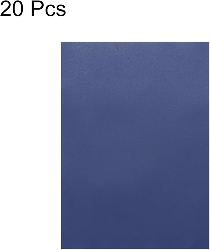 MECCANIXITY Colored Vellum Paper, 20 Sheet Deep Blue Transparency 11.7 x 8.2 Printable Vellum Paper, Translucent Vellum Sheets for Printing Wedding Invitations, Ink Jet Laser Printer