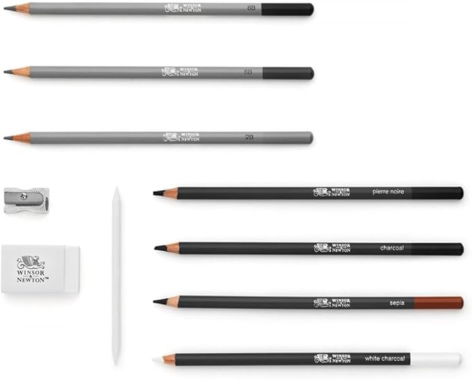 Winsor & Newton Studio Collection Artist Pencils, Sketching Pencils, Set of 10