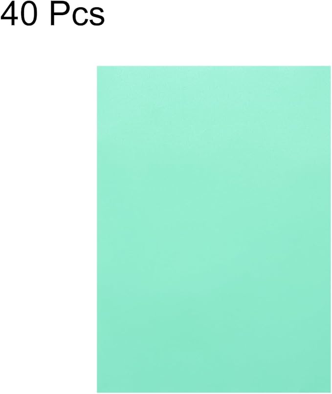 MECCANIXITY Colored Vellum Paper, 40 Sheet Sky Blue Transparency 11.7 x 8.2 Printable Vellum Paper, Translucent Vellum Sheets for Printing Wedding Invitations, Ink Jet Laser Printer