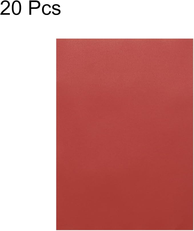MECCANIXITY Colored Vellum Paper, 20 Sheet Red Transparency 11.7 x 8.2 Printable Vellum Paper, Translucent Vellum Sheets for Printing Wedding Invitations, Ink Jet Laser Printer