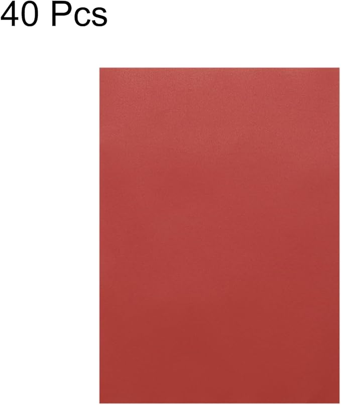 MECCANIXITY Colored Vellum Paper, 40 Sheet Red Transparency 11.7 x 8.2 Printable Vellum Paper, Translucent Vellum Sheets for Printing Wedding Invitations, Ink Jet Laser Printer