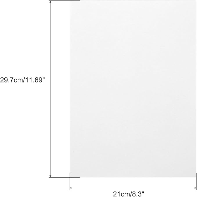 MECCANIXITY Colored Vellum Paper, 40 Sheet White Transparency 11.7 x 8.2 Printable Vellum Paper, Translucent Vellum Sheets for Printing Wedding Invitations, Ink Jet Laser Printer