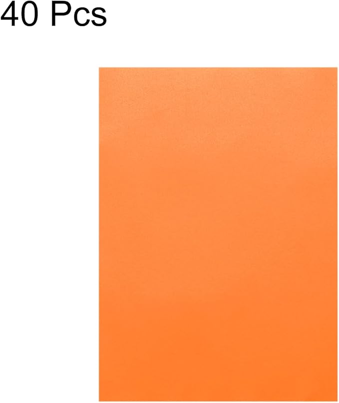 MECCANIXITY Colored Vellum Paper, 40 Sheet Orange Transparency 11.7 x 8.2 Printable Vellum Paper, Translucent Vellum Sheets for Printing Wedding Invitations, Ink Jet Laser Printer