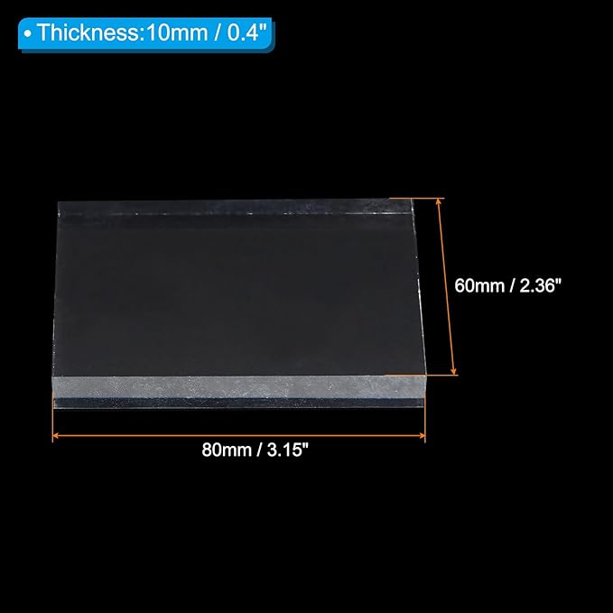 PATIKIL Acrylic Stamp Block, 1 Pack Clear Stamping Block with Grid Lines Decorative Mounting Blocks Set Rectangle for Scrapbooking DIY Crafts Cards Making