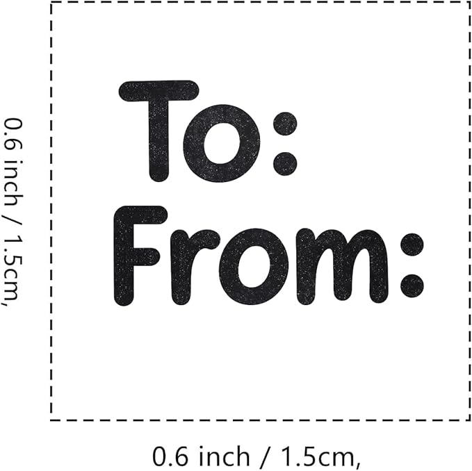 from to Rubber Stamp, 3/5 Inch Small Mini Stamp for Scrapbooking Card Making Planner