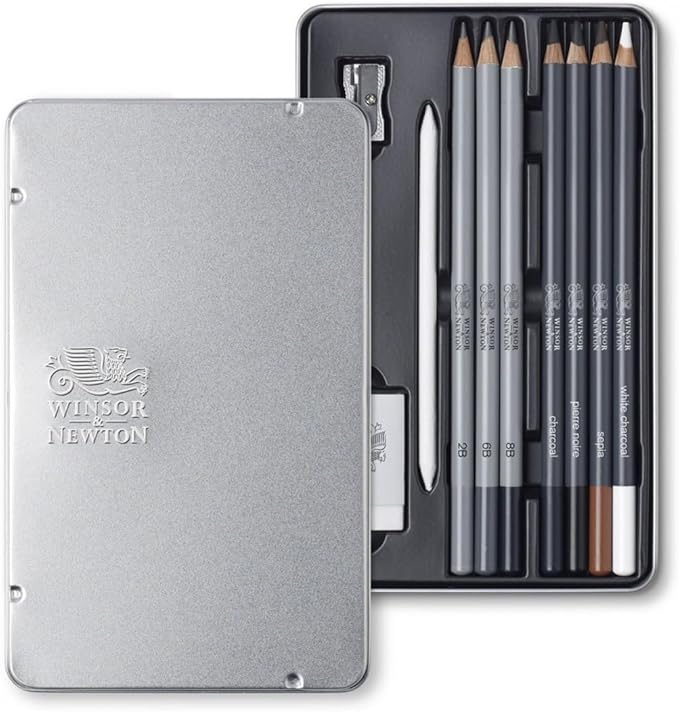 Winsor & Newton Studio Collection Artist Pencils, Sketching Pencils, Set of 10