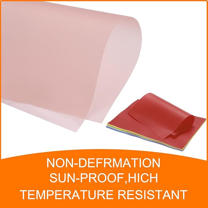 MECCANIXITY Colored Vellum Paper, 40 Sheet Light Pink Transparency 11.7 x 8.2 Printable Vellum Paper, Translucent Vellum Sheets for Printing Wedding Invitations, Ink Jet Laser Printer