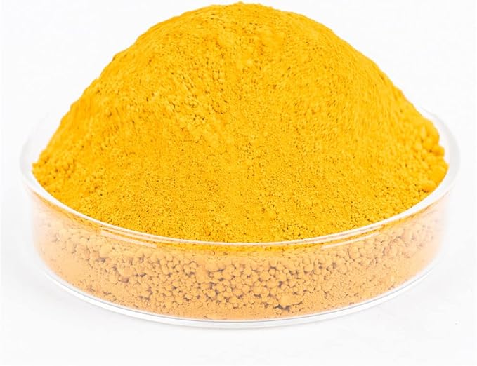 GOODTAKE Concrete Pigment Powder, Yellow Iron Oxide Cement Dye for Pastel Tile Paint, Mortar, Grout (Yellow, 8 oz)