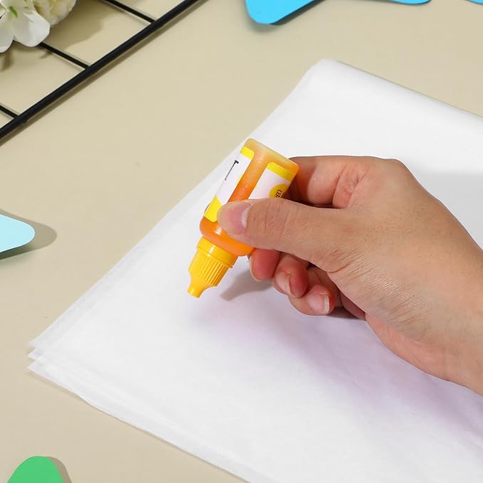 152 Sheets 27x19 Inches Wet Strength Tissue Paper for Art Collage White Wrapping Paper Sheets Packing Tissue for Collage Model Making, Media Crafts Etc Resistant to Tearing When Wet