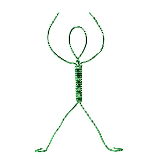 TecUnite Aluminum Craft Wire for Sculpting Armature Bendable Craft Wire for DIY Jewelry Making(Green, 10 M X 1.5 mm, 1 Roll)