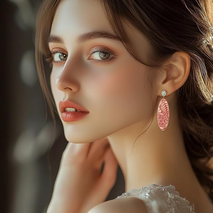 CHGCRAFT Abstract Flowers Geometric Flowers Silicone Texture Stamp Polymer Clay Molds DIY Clay Texture Tools for Clay Pottery Earring Jewelry Making Stamp Engraving Machines, Flower, 5.5x5.5inch