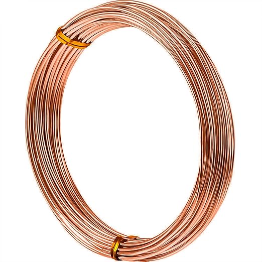 TecUnite Aluminum Craft Wire for Sculpting Armature Bendable Craft Wire for DIY Jewelry Making(Copper, 10 M X 1.5 mm, 1 Roll)