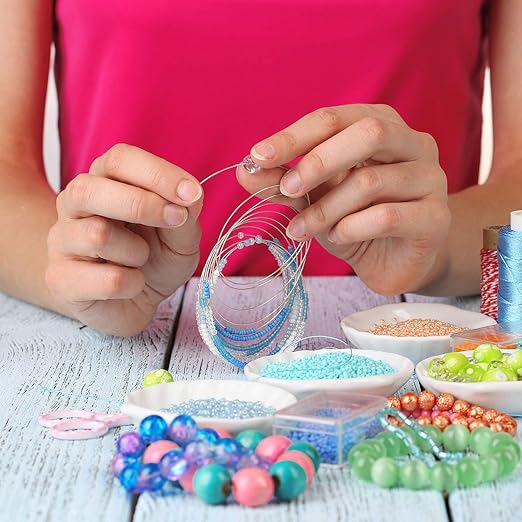 TecUnite Aluminum Craft Wire for Sculpting Armature Bendable Craft Wire for DIY Jewelry Making (1 Roll,Silver,10 M x 1 mm)