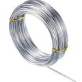 TecUnite Aluminum Craft Wire for Sculpting Armature Bendable Craft Wire for DIY Jewelry Making (1 Roll,Silver,10 M x 2 mm)