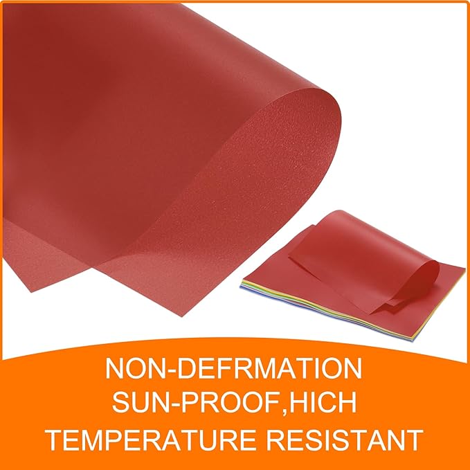 MECCANIXITY Colored Vellum Paper, 20 Sheet Red Transparency 11.7 x 8.2 Printable Vellum Paper, Translucent Vellum Sheets for Printing Wedding Invitations, Ink Jet Laser Printer