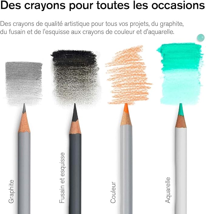 Winsor & Newton Studio Collection Artist Pencils, Watercolour Pencil Box Set, 50 piece