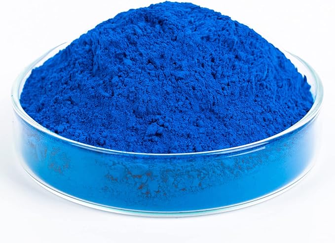 GOODTAKE Concrete Pigment, Blue Iron Oxide Pigment Powder, Concrete Cement Dye Color Pigment for Brick, Tile, Clay, Lime, Mortar, Grout, Plaster, Paint, Bath Bombs Coloring Powder (Blue, 8 oz)
