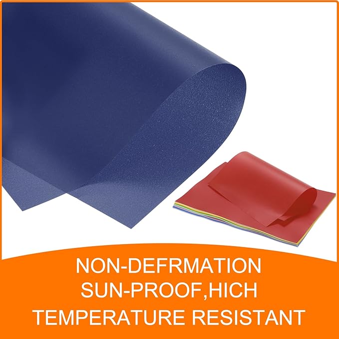 MECCANIXITY Colored Vellum Paper, 20 Sheet Deep Blue Transparency 11.7 x 8.2 Printable Vellum Paper, Translucent Vellum Sheets for Printing Wedding Invitations, Ink Jet Laser Printer