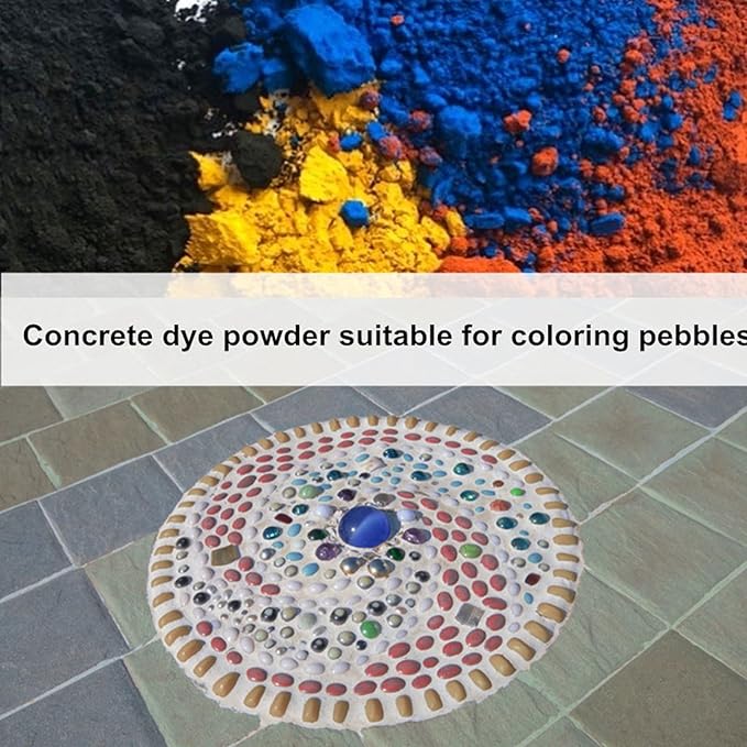 GOODTAKE Concrete Pigment, Dark Grey Iron Oxide Pigment Powder, Concrete Cement Dye Color Pigment for Pastel Tile Paint Concrete Cement Mortar Grout (Dark Grey, 4 oz)