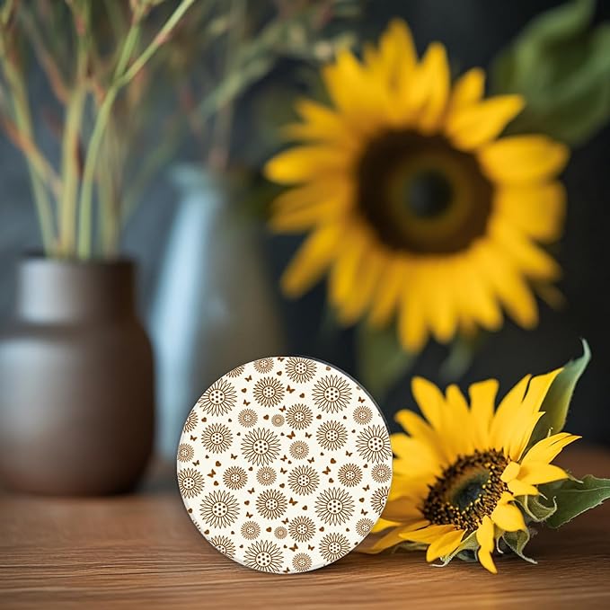 CHGCRAFT Sunflowers Polymer Clay Texture Sheets Butterfly Silicone Texture Stamp Love Heart Clay Texture Mat Modeling Pattern Pad Texture Sheets for Jewelry and Clay Earrings Tools, 5.5x5.5 inch