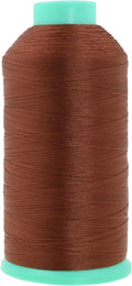 Mandala Crafts Brown Heavy Duty Nylon Thread - 2843 YDs Size 46 210D T45 Tex 45 for Leather, Jeans, Outdoor, Marine & Upholstery