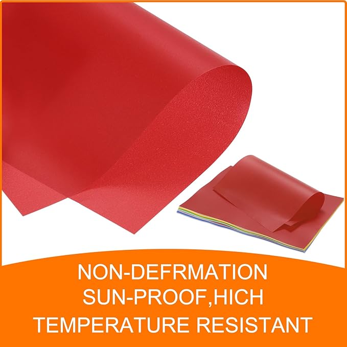 MECCANIXITY Colored Vellum Paper, 40 Sheet Deep Red Transparency 11.7 x 8.2 Printable Vellum Paper, Translucent Vellum Sheets for Printing Wedding Invitations, Ink Jet Laser Printer