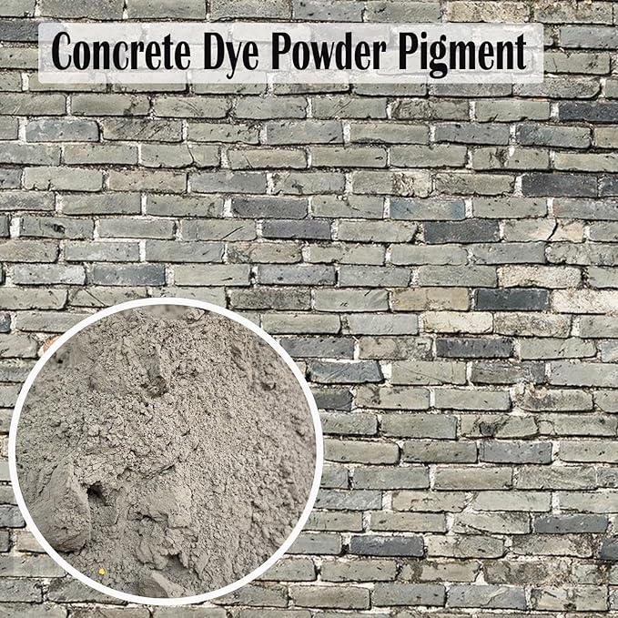 GOODTAKE Concrete Pigment, Dark Grey Iron Oxide Pigment Powder, Concrete Cement Dye Color Pigment for Pastel Tile Paint Concrete Cement Mortar Grout (Dark Grey, 4 oz)