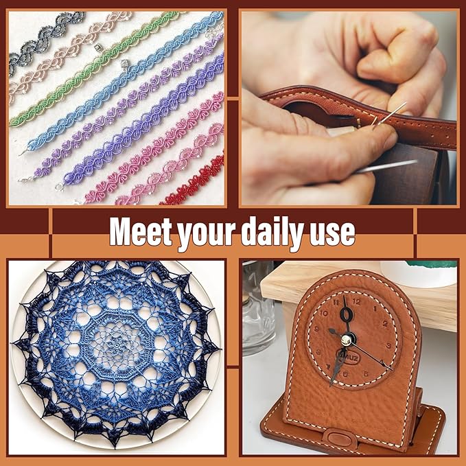 0.55 mm Round Waxed Thread, 14 Colors 76 Yards Spool Wax Coated String, Leather Sewing Waxed Thread for Sewing, Stitching, Beading, Bookbinding, Bracelet, Braiding