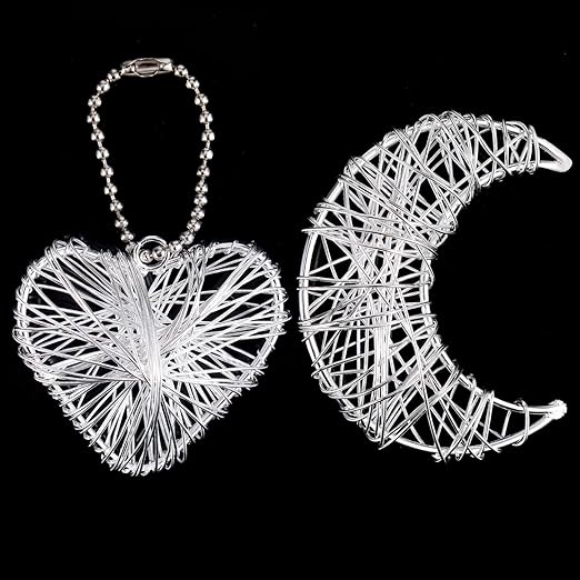 TecUnite Aluminum Craft Wire for Sculpting Armature Bendable Craft Wire for DIY Jewelry Making (2 Roll,Silver,10 M X 1.5 mm)