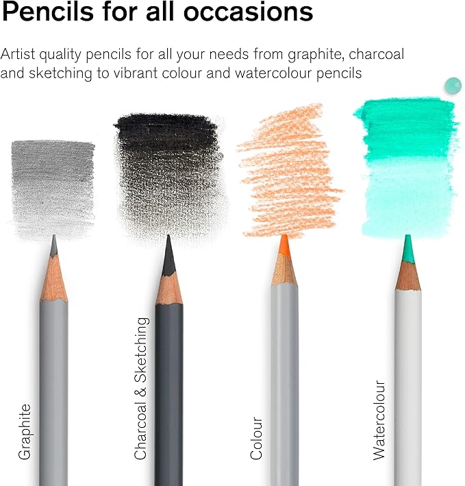 Winsor & Newton Studio Collection, 6 Count, Charcoal Pencils