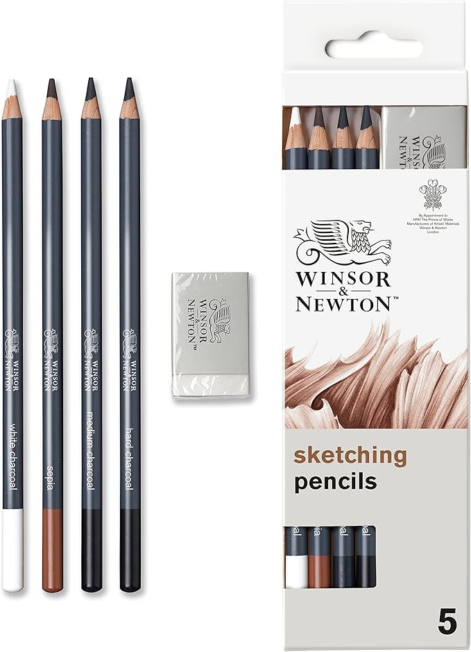 Winsor & Newton Studio Collection Artist Pencils, Sketching Pencils, Set of 5