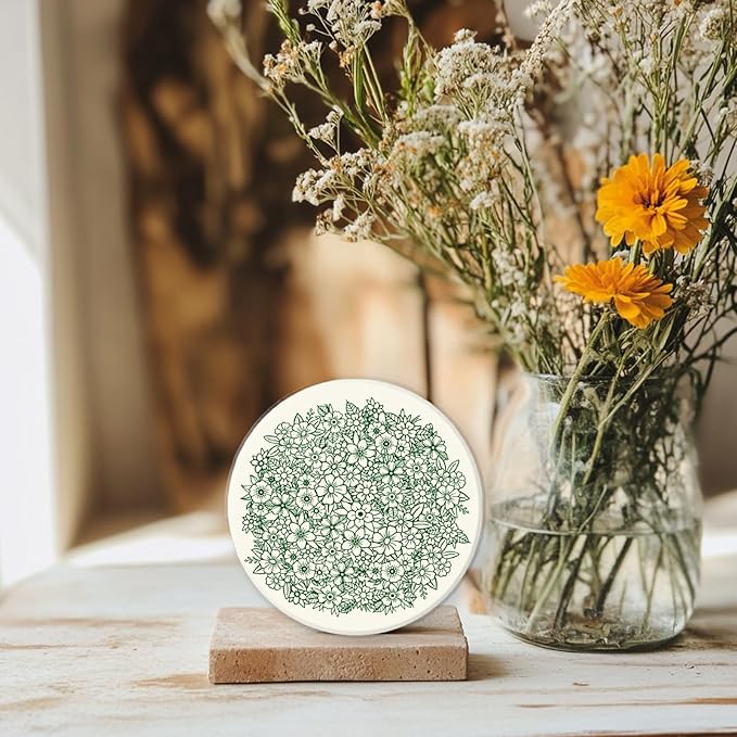 CHGCRAFT Flower Pile Polymer Clay Texture Sheets Flowers Silicone Texture Stamp Clay Texture Mat Modeling Pattern Pad Texture Sheets for Jewelry and Clay Earrings Tools, 5.5x5.5 inch