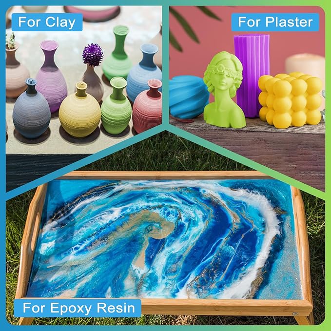 GOODTAKE Concrete Pigment, Brown Iron Oxide Pigment Powder, Concrete Cement Dye Color Pigment for Pastel Tile Paint Concrete Cement Mortar Grout (Brown, 12 oz)