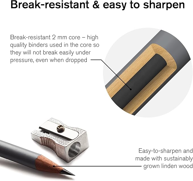 Winsor & Newton Studio Collection Artist Pencils, Graphite Pencils, Set of 12