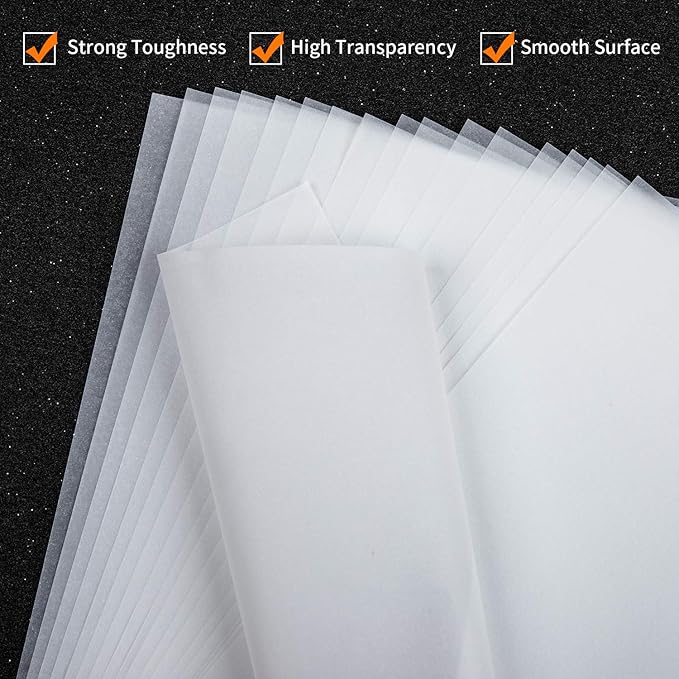 MyLifeUNIT Tracing Paper for Drawing, Translucent Vellum Paper 8.5 x 11 inches, 100 Sheets