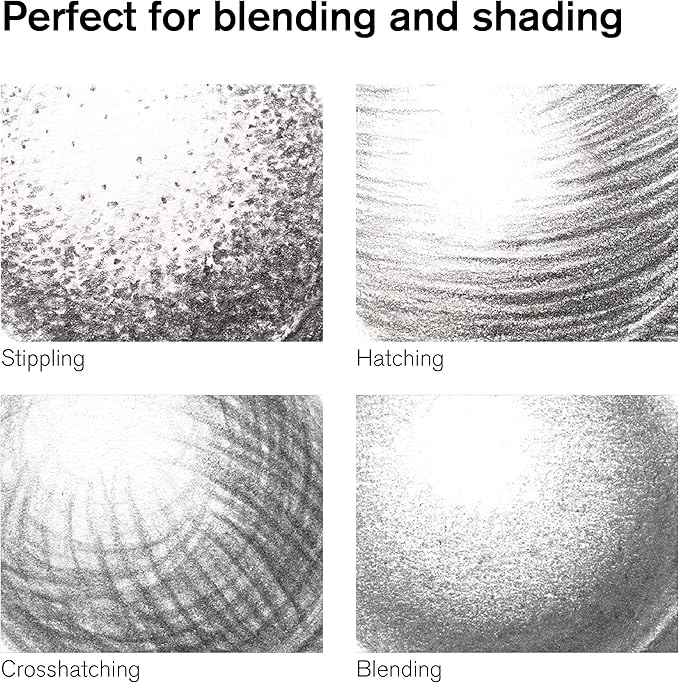 Winsor & Newton Studio Collection Artist Pencils, Graphite Pencils, Set of 6