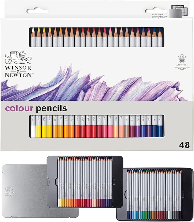 Winsor & Newton Studio Collection Artist Pencils, Color Pencils, Set of 48