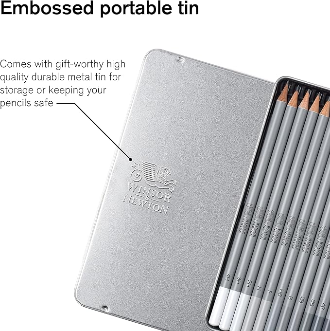 Winsor & Newton Studio Collection Artist Pencils, Graphite Pencils, Set of 12