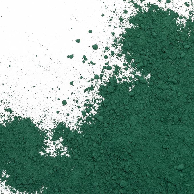 GOODTAKE Concrete Pigment, Green Iron Oxide Pigment Powder, Concrete Cement Dye Color Powder for Pastel Tile Paint Cement Mortar Grout (Green, 16 oz)