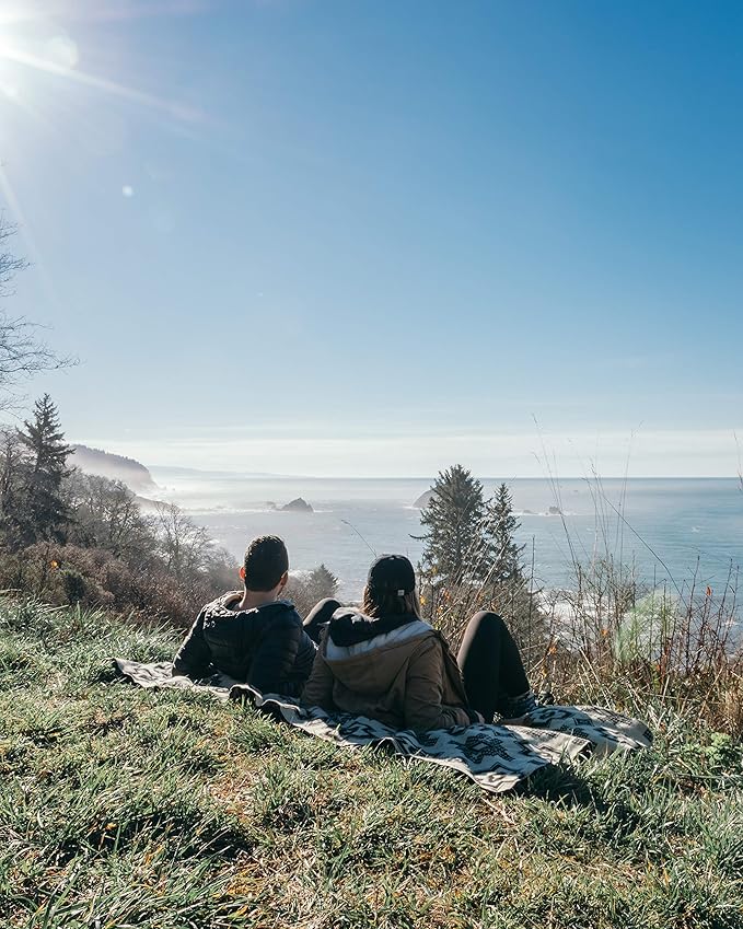 Inca Aztec Throw, Queen, King Blanket | Southwest Indian Navajo Boho Style | Native Cover for Camping, Bedding, Couch, Vanlife | Faux Alpaca, Lightweight, Hypoallergenic (Obsidian Black, Queen)